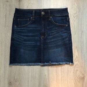 American Eagle hi-rise denim skirt